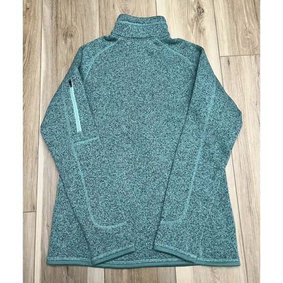 Patagonia Better Sweater 1/4 Zip Teal Fleece Jacket - Women Size Medium - Picture 7 of 14